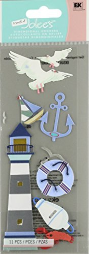 A Touch Of Jolee's A Day At The Beach Dimensional Stickers, Lighthouse