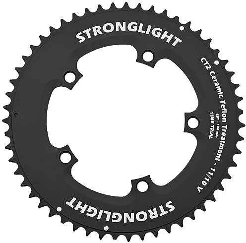 Stronglight Unisex – Erwachsene Crono Time Trial Kettenblatt, Schwarz, 55 zähne