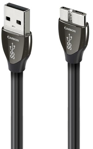 Audioquest 1.5 m Carbon Micro 3.0 1,5 m USB A Micro B schwarz Kabel USB – Kabel USB (1,5 m, 3.0 (3.1 Gen 1), USB A, Micro B, männlich/männlich, schwarz)