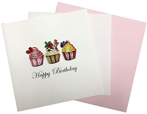 静和マテリアル Papel Vietnam Handmade Paper Quilling Set Cupcake