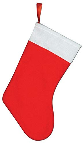 SHATCHI Christmas Santa Stocking Red Felt Hanging Sack Xmas Fireplace Hanging Santa Socks Plush Holiday Party Gifts Bag Decoration