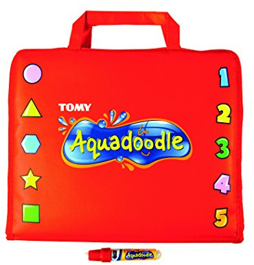 TOMY - Valisette de Dessin Aquadoodle Rouge T6659, Malette Dessin à Eau sans Taches, Jeux pour Enfants Format Voyage, Convient aux Enfants 18 Mois+