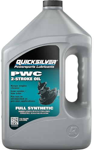 Quicksilver 2-Stroke Full Synthetic PWC Marine Engine Oil, 1 Gallon