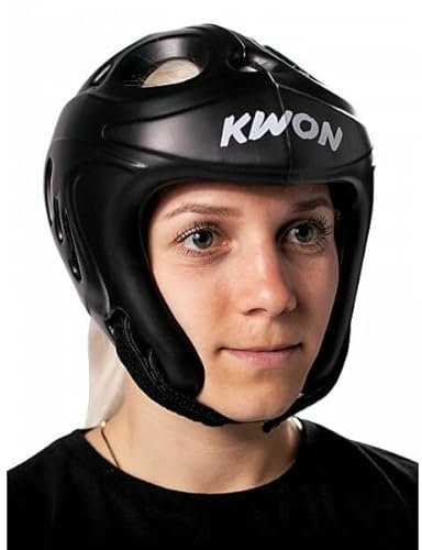 KWON Kopfschutz Shocklite, Versch. Farben Schwarz L