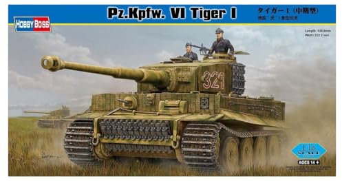 Hobby Boss 82601 Modellbausatz Pz. Kpfw. VI Tiger 1, Grau
