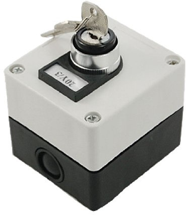 Sourcingmap AC 660V 10A Three 3 Position Key Lock Rotary Selector Select Switch Station