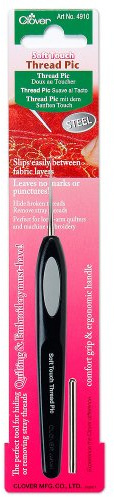 CLOVER Soft Touch Thread Pic- Black, 121