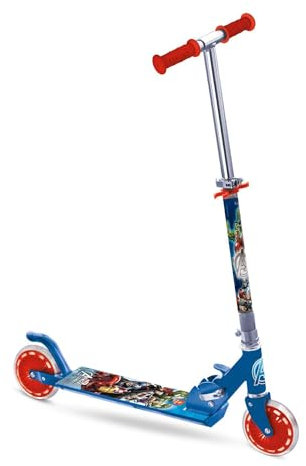 Mondo Toys - Scooter AVENGERS - Trottinette 2 roues pliable en aluminium avec plateau extra grip et guidon réglable enfant / fille - 18009