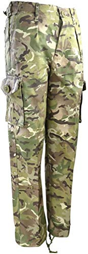 Kombat UK - Pantaloni da Combattimento per Bambini, Bambino, Pantaloni, Combat, British Terrain Pattern, 7-8 Anni