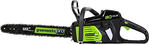 Greenworks PRO 18-Inch 80V Cordless Chainsaw, Battery Not Included GCS80450