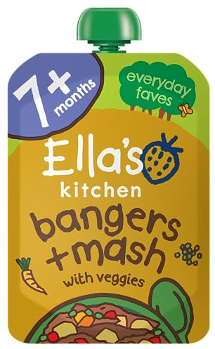 Ella's Kitchen Organic Bangers and Mash with Veggies, 130 g