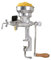 Victoria Getreidemühle Manuelle Gusseiserne Handmühle zum Mahlen von Kaffee, Mais, Hafer, Saatgut, Dicke Einstellbar, Kornmühle mit Niedrigem Trichter und Tischklemme, Grain Grinder