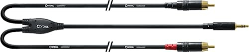 CORDIAL Cable Y adaptador minijack stereo/2 jack mono lungo 1,5 m Cable adaptador Essentials Mini-Jack / Jack
