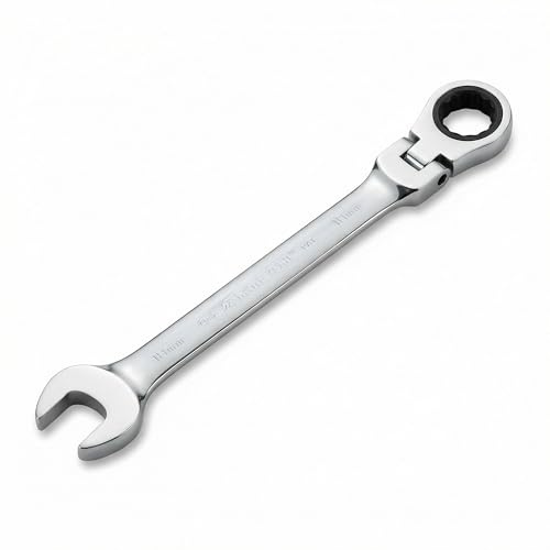 Neilsen CT2018-18mm Flexi-Head Ratchet Spanner | Designed for Tight Access Areas | Manual Tool for Efficient Bolt Tightening or Loosening