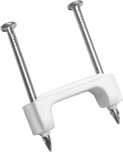 Gardner Bender PS-225BG Plastic Staple, ½, Secures: Romex, UF and NM Electrical Cable, White