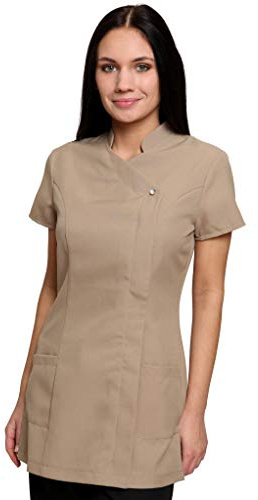 Mirabella Health & Beauty Tunique esthéticienne pour Femme modèle Freya Camel FR 40 UK 10