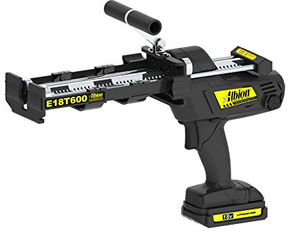 Albion Engineering E18T600 600 Series Cordless Multi-Component Cartridge Epoxy Adhesive Gun, 18V, 1:1 Ratio (300 x 300 ml) & 2:1 Ratio (300 x 150 ml)