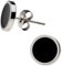 schmuxxi® Ohrstecker Set Damen I schlichte runde Ohrringe aus Edelstahl I hochwertig und modern I Schmuck Set in schwarz und silber