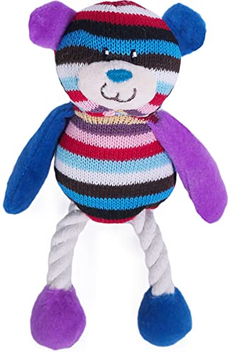 Rosewood Mr Twister Tilly Teddy Dog Toy, Small, multi-colour