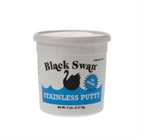Black Swan Stainless Stay Soft Plumbers Putty, 14oz - Crack-Resistant, Ideal for Sink Drain, Faucets & Fixtures, Stretchable Plumbers Putty