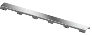 TECE 1 x drainline kakelfördjupningsplatta (för duschränna raka polerade insynskanter), silver