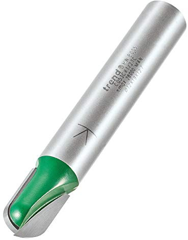 Trend CraftPro Cavetto Router Cutter Bit, 1/2 Inch Shank, 6mm Radius and 12mm Cut Diameter, Tungsten Carbide Tipped, C053CX1/2TC