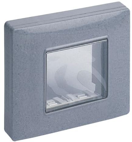 Vimar Plana Scatole di superficie – Coperchio ip55 2 Modulo con vite grigio granito