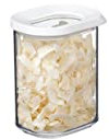 Mepal Transparente Vorratsdosen mit Deckel Mini - Lebensmittelbehälter Rechteckige - Küchenorganizer & Aufbewahrungsbox aus Kunststoff - Vorratsbehälter Luftdicht & Stapelbar - 375 ml - White