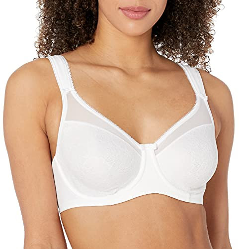 Berlei Women's Beauty Minimiser Everyday Bra, Opaque, White, 34G