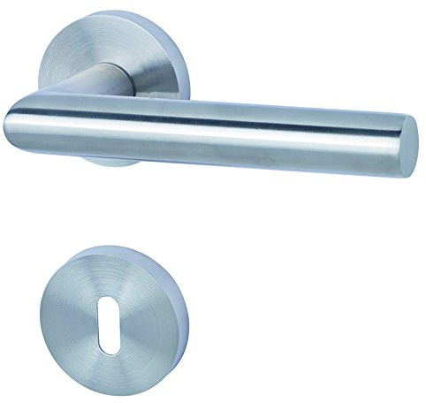 ALPERTEC Monaco Rosettes Door Fitting Door Handle Latch Door Handles on Backplate (1 Pack of 88026400
