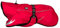 Hurtta Torrent Coat Hunde-Regenmantel, Kirschrot, 56 cm