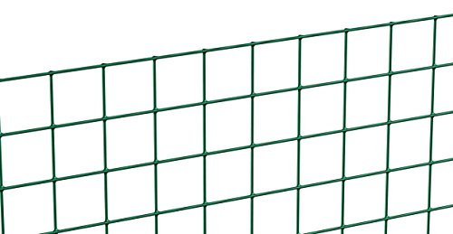 Alberts 614522 Rejilla soldada, Distintas alturas - disponible en diferentes colores, Verde, Mallas 19 x 19 mm, Altura 50 cm, Longitud 5 m