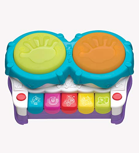 Playgro 2 in 1 Light Up Music Maker, Juguete Musical 2 en 1 con Luces para Bebé – 20 Canciones Interactivas y Sonidos – Juguete Educativo Sensorial