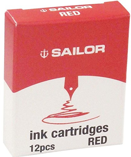 Sailor Jentle Ink Cartridges (Red)