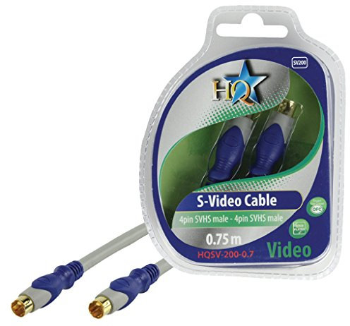 HQ 0,75m S-Video M/M Cavo S-video S-Video (4-pin) Blu, Grigio