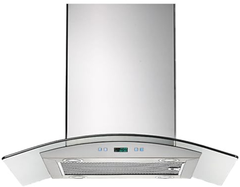 PROLINE 36-Inch Island Range Hood, Ducted, 600 CFM, Stainless Steel, LED Lights, ULTRA-QUIET Blower Motor, 6 Speed, 3-Year Warranty, Dishwasher-Safe Filters, PLFI 544.36 Kitchen Hood