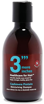 3'''More Inches Cashmere Protein Moisturising Shampoo 250ml - Hydrating Shampoo for Dry, Frizzy Hair - Silicone & Sulfate Free - Hair Care by Michael Van Clarke