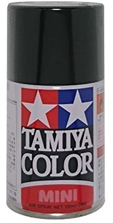 TAMIYA 85006 TS-6 svart matt 100 ml – sprayfärg för plastmodelltillverkning, modellbygge och pysseltillbehör, sprayfärg för modelltillverkning, matt svart