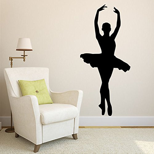 Wandaufkleber von Customwallsdesign, Ballerina-/Ballettmotiv, Dekosticker