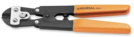 Cizalla cortapernos 'Mini' de acero especial de alta resistencia al corte. Acabado lacado, mango plasticata.