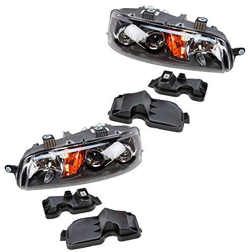 BESTPRICE 2x fari principali anteriori sinistro + destro H7 / H3 senza servomotore, compatibili con FIAT PUNTO (188_), PUNTO furgone/hatchback (188_)