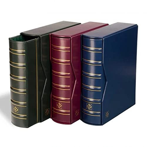 Leuchtturm 332730 Vario Giant - Raccoglitore ad Anelli di Alta qualità dal Design Classico da riempire, incl. Custodia Protettiva - Blu