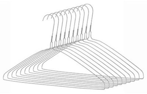 Whitmor Everyday Hangers Set of 10, Silver