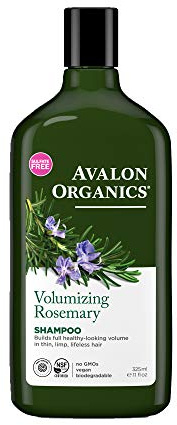 Avalon Organics Shampoo, Volumizing Rosemary, 11 Fluid Ounce (Pack of 2)