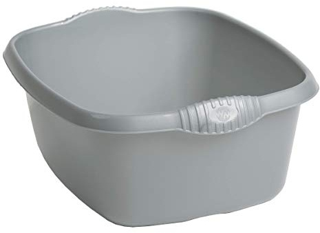 Casa 39cm Rectangular Washing Up Bowl Silver