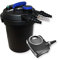 Wiltec Komplettset: CPF-250 Teichdruckfilter bis 10000 L Teichfilteranlage mit 11W Teichklärer, NEO8000 SuperEco Teichpumpe 8000l/h 70W