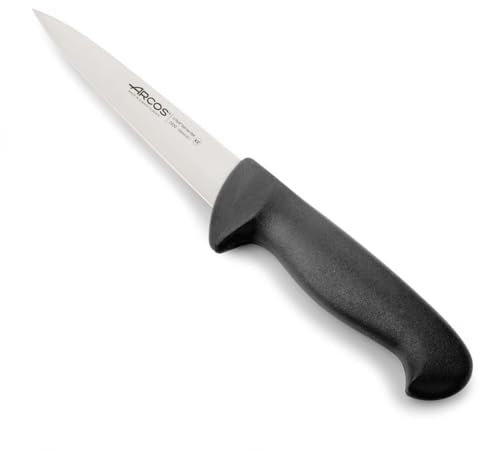 Arcos Serie 2900 - Coltello Scannare Coltello Macellaio Coltello Bistecca - Lama Acciaio Inossidabile Nitrum 150 mm - Manico Polipropilene Colore Nero