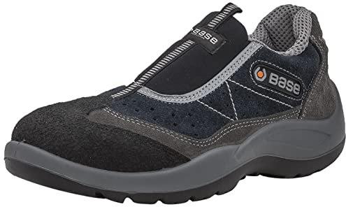 BASE Protection Mechanic S1 SRC Zapato de Seguridad, Talla: 43, Color: Gris/Azul, B0440GBU43