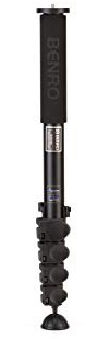 Benro Adventure Aluminum Monopod – Heavy-Duty 5-Section Professional Camera Monopod with Flip Locks, Foam Grip, and Reversible Rubber & Spiked Foot for DSLR, Mirrorless, and Video Cameras (MAD49A)