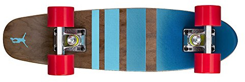 Ridge Skateboards Maple Mini Dark Dye - Longboard, Color Rojo, Talla 22-Inch